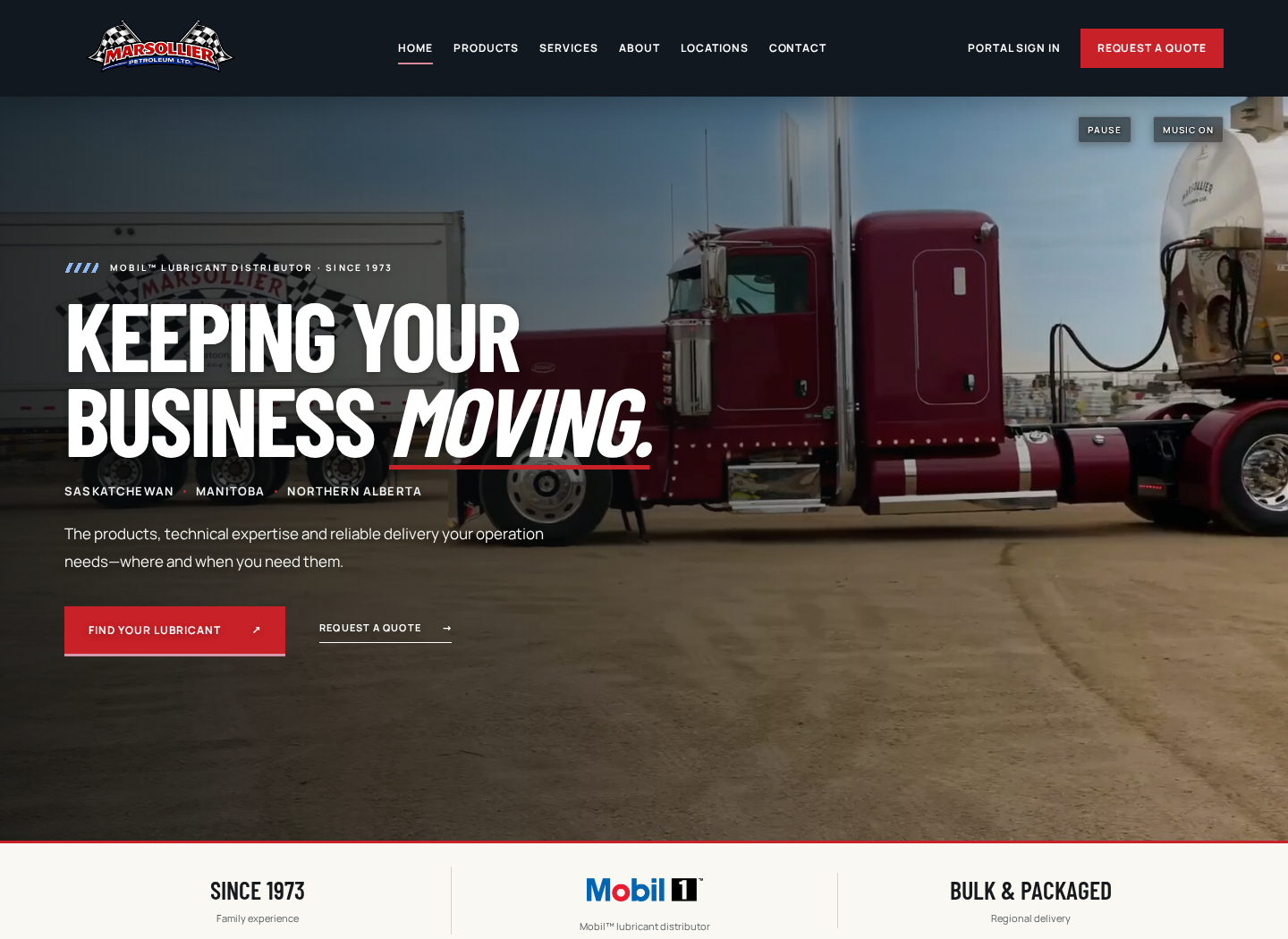 Marsollier Petroleum website preview